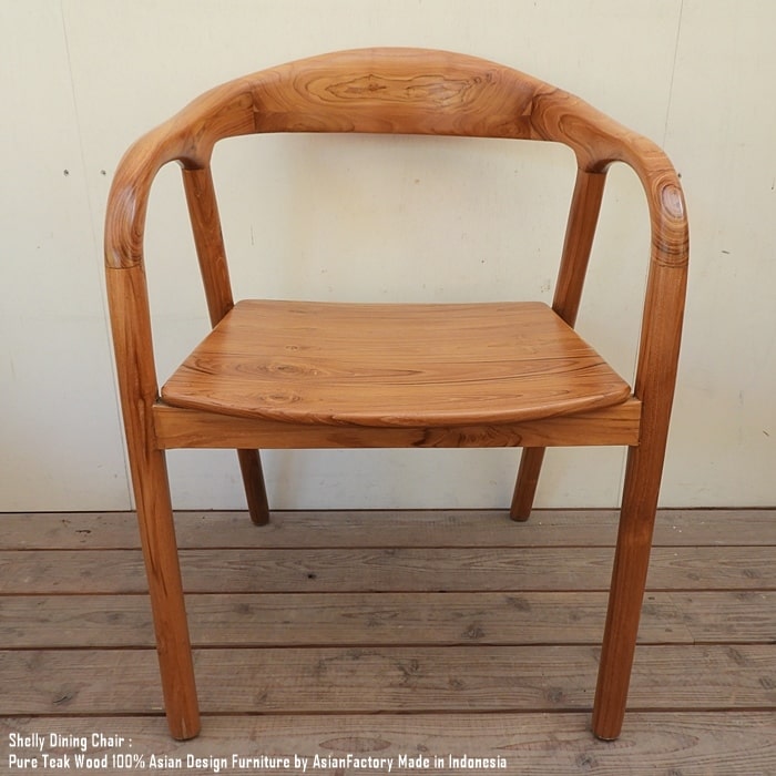 楽天市場】オールドチーク 無垢材 シェリーダイニングチェア アーム