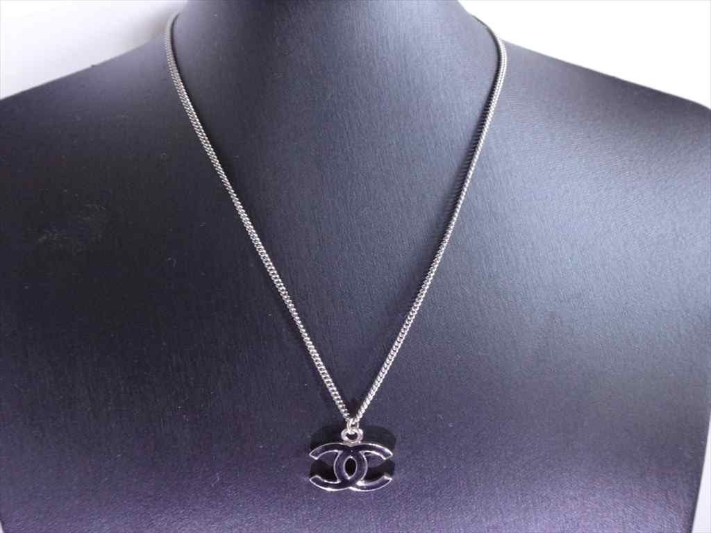 楽天市場】美品 CHANEL シャネル ネックレス レディース シルバー ココ