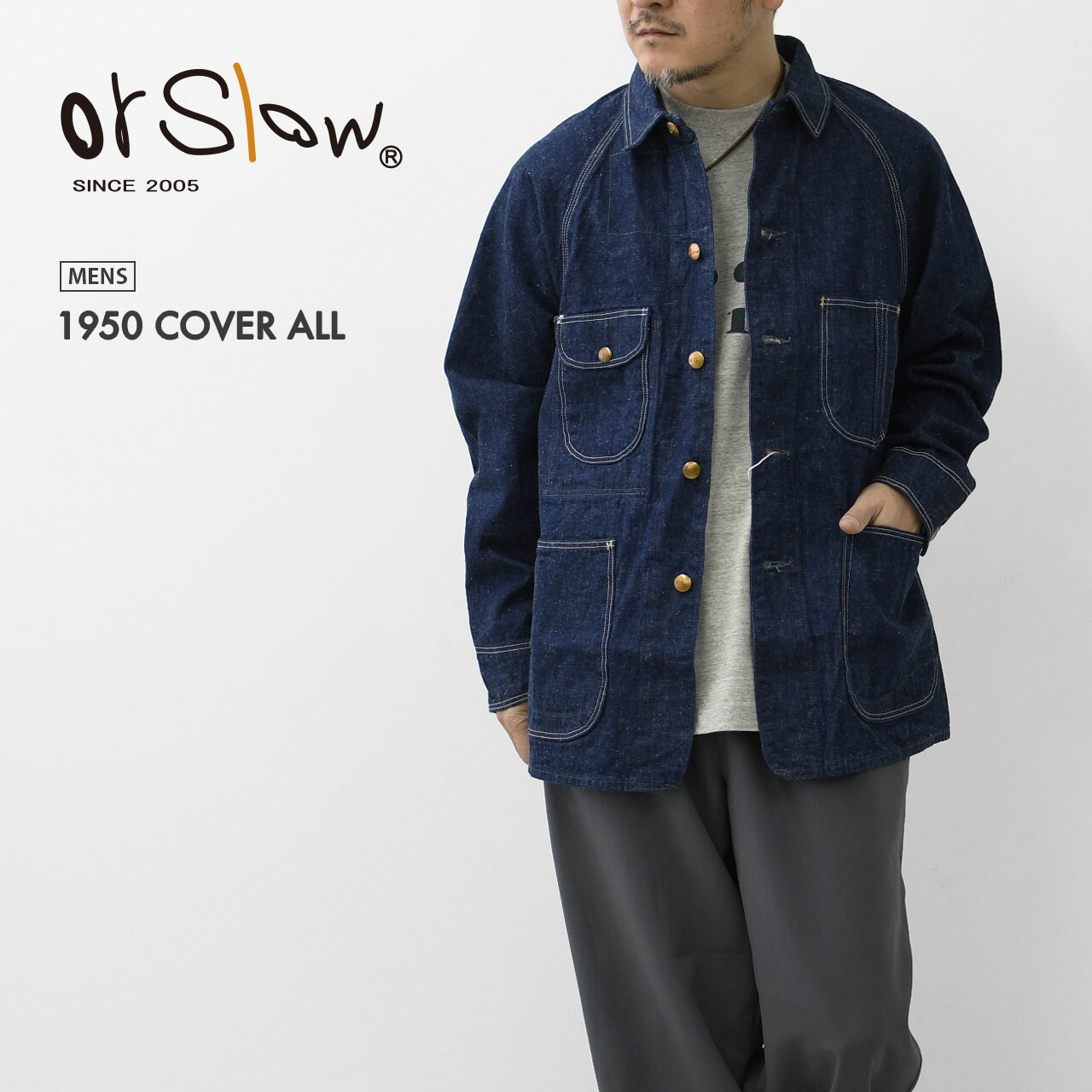 楽天市場】orslow [オアスロウ] 1950 COVER ALL カバーオール [03-6140