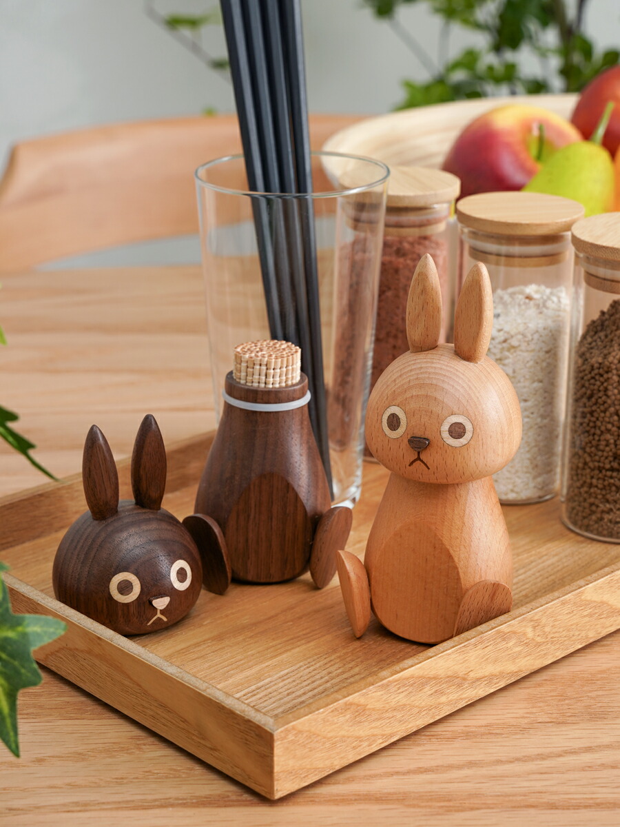 楽天市場】Rabbit Toothpick Box 爪楊枝入れ 全2色 卓上 キッチン雑貨