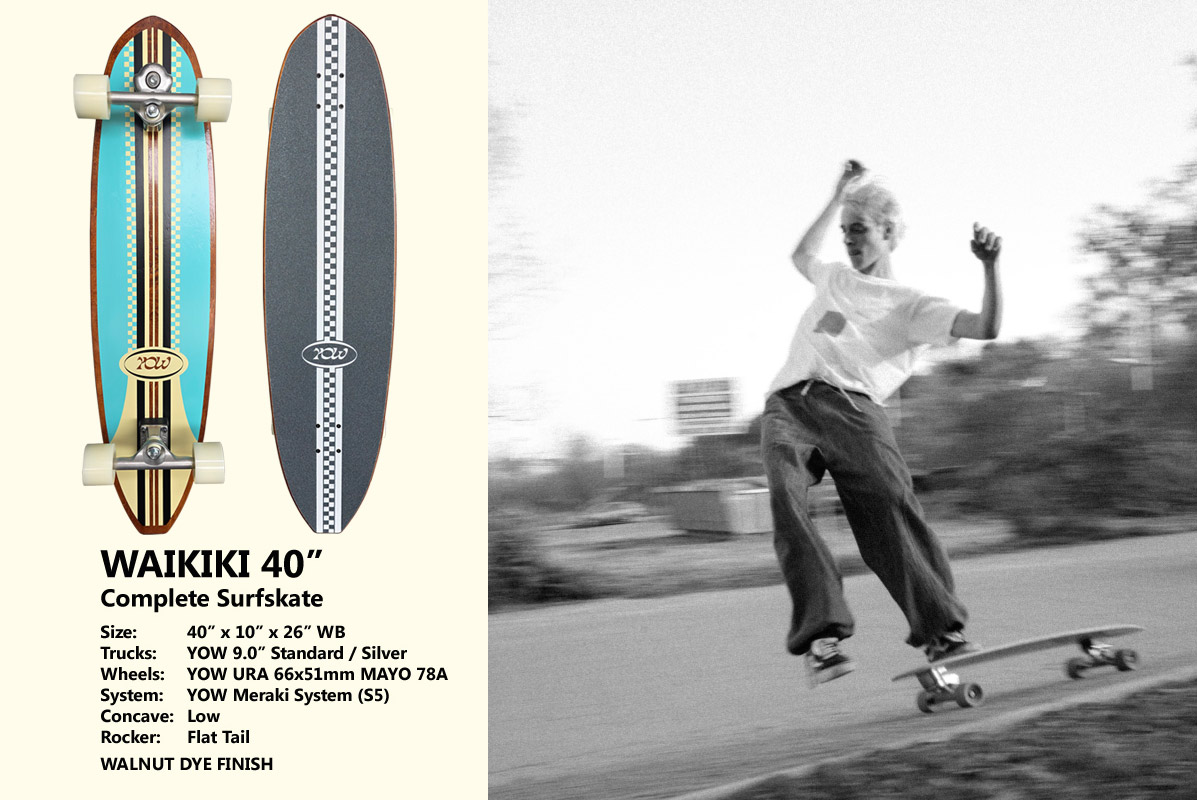 楽天市場】2025 YOW SKATE WAIKIKI 40インチ ヤウ ワイキキ サーフ