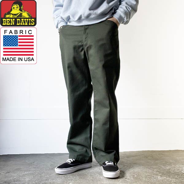 楽天市場】美品 US企画 BEN DAVIS ベンデイビス ワークパンツ オリーブ