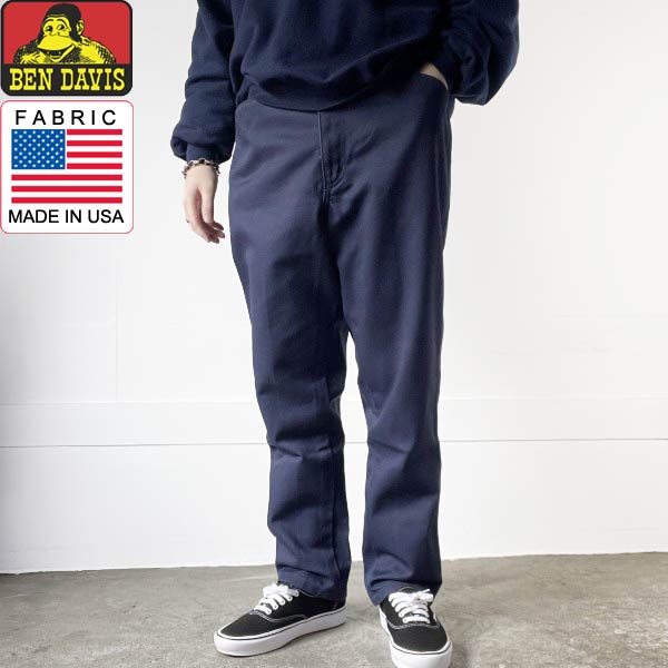 楽天市場】美品 US企画 BEN DAVIS ベンデイビス ワークパンツ 紺系 34