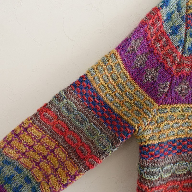 楽天市場】クラフトヒロ craft HIRO パッチワークデザインニット