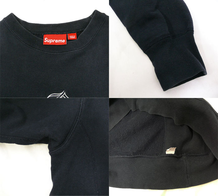 楽天市場】【Supreme】 シュプリーム ブラックレターロゴ スウェット