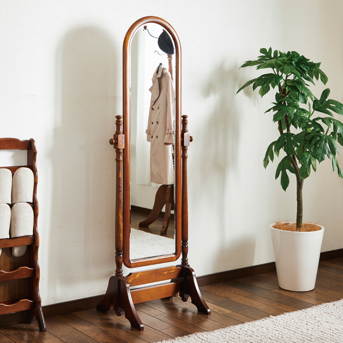 楽天市場】カリモク AC7177NK 姿見 ミラー 全身鏡 角度調整可能