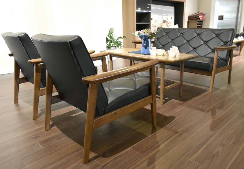 楽天市場】カリモク WS1123BW(旧WS1193BW) 肘掛椅子2Pソファブラック