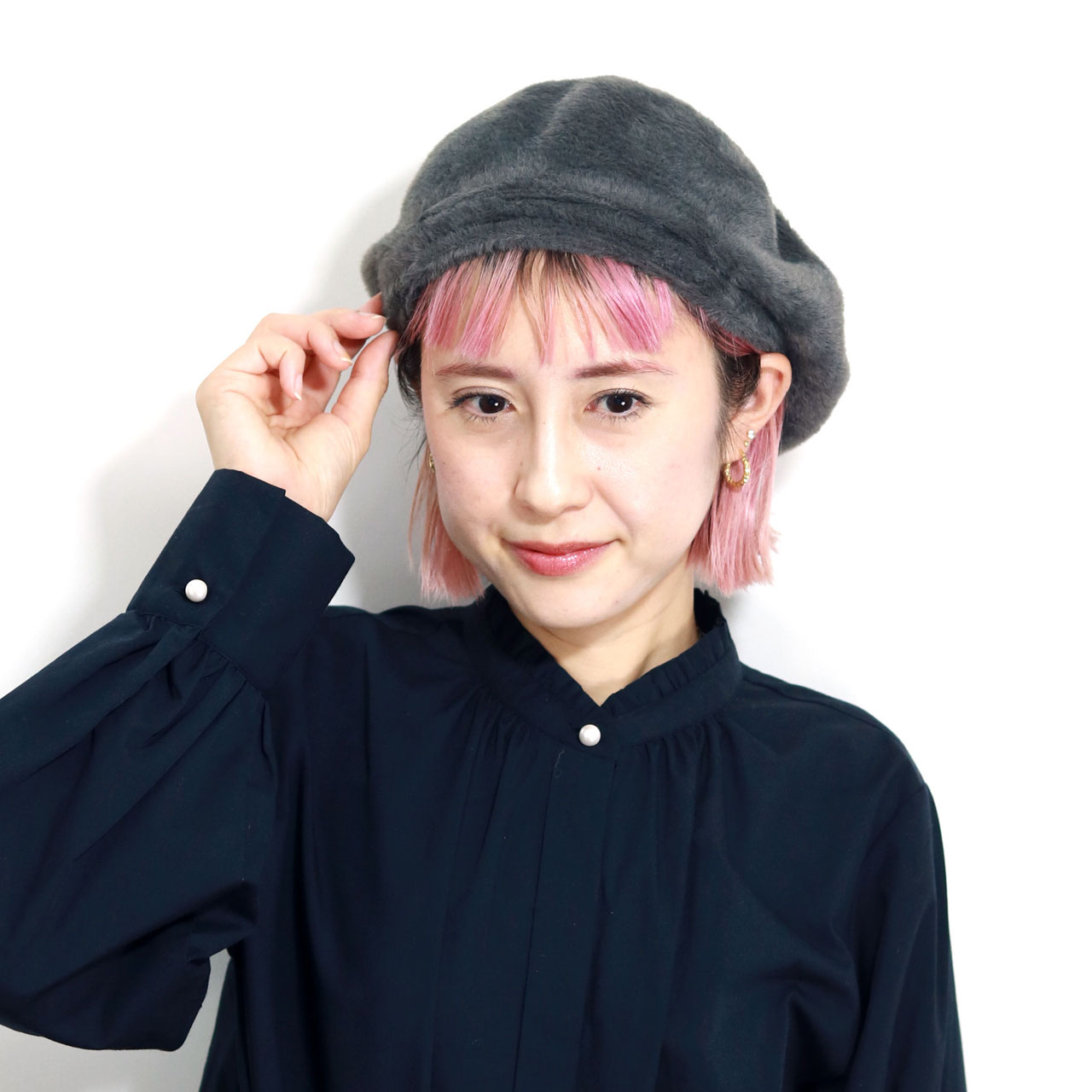 楽天市場】ベレー帽 ファー ベレー レディース ふんわり ベレー