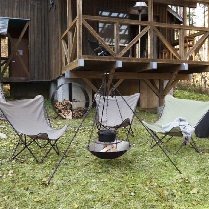 楽天市場】ガーデンチェア アウトドアチェア 折りたたみ イス