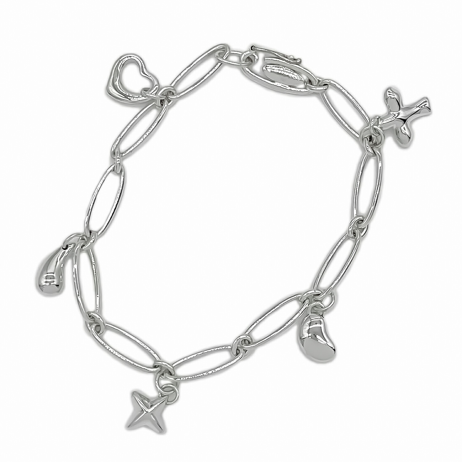 楽天市場】Tiffany&Co. ティファニー ブレスレット 5チャーム リンク