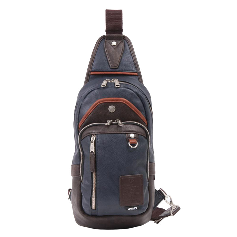 楽天市場】AVIREX（カラーネイビー）（ボディバッグ・ウエストポーチ