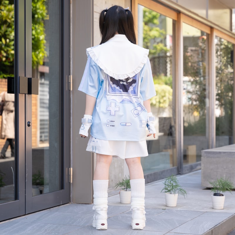 楽天市場】ベルトジャージ つけ襟 付け襟 ジャージ 原宿 原宿系