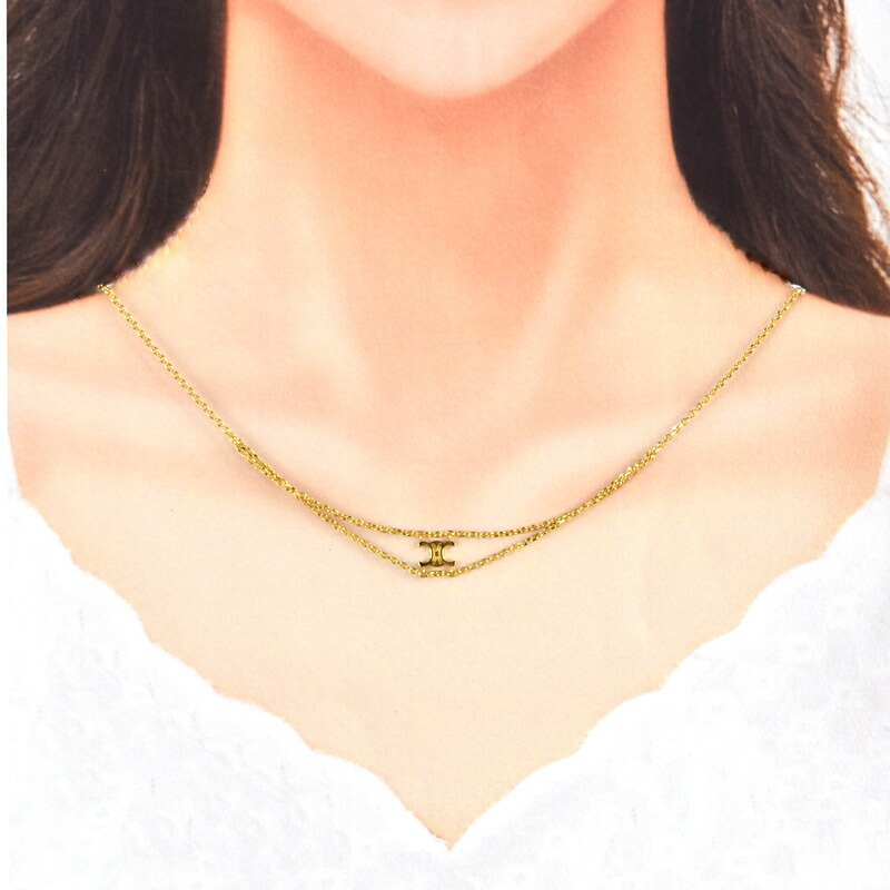 楽天市場】セリーヌ ネックレス レディース トリオンフサスペンダー