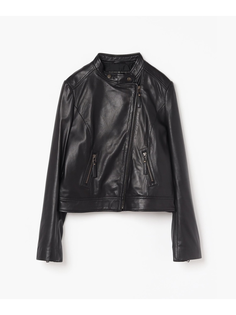 楽天市場】レザー ライダースジャケット To b. by agnes b