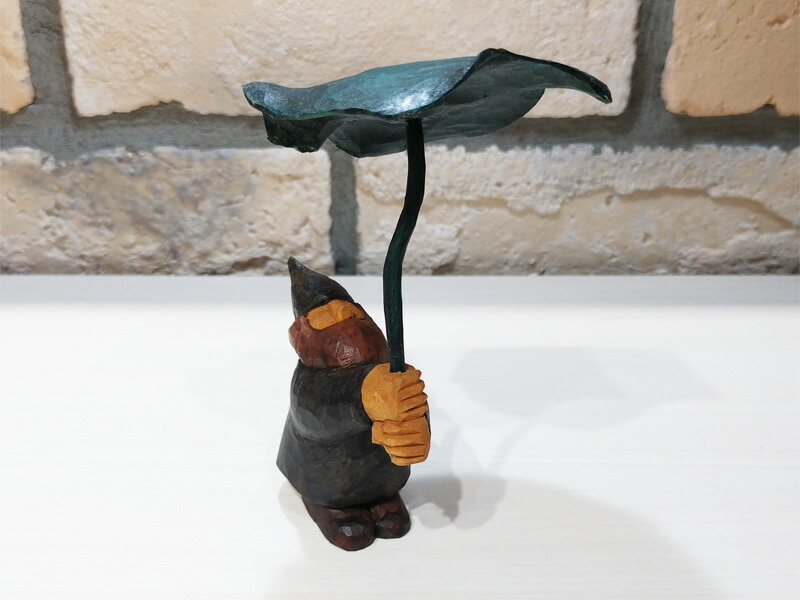 楽天市場】蕗の下のコロポックル 木彫り ハンドメイド かわいい 送料