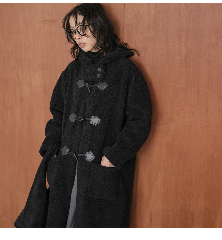 楽天市場】【60％OFFクーポン対象】ダッフルコート ロングコート ボア