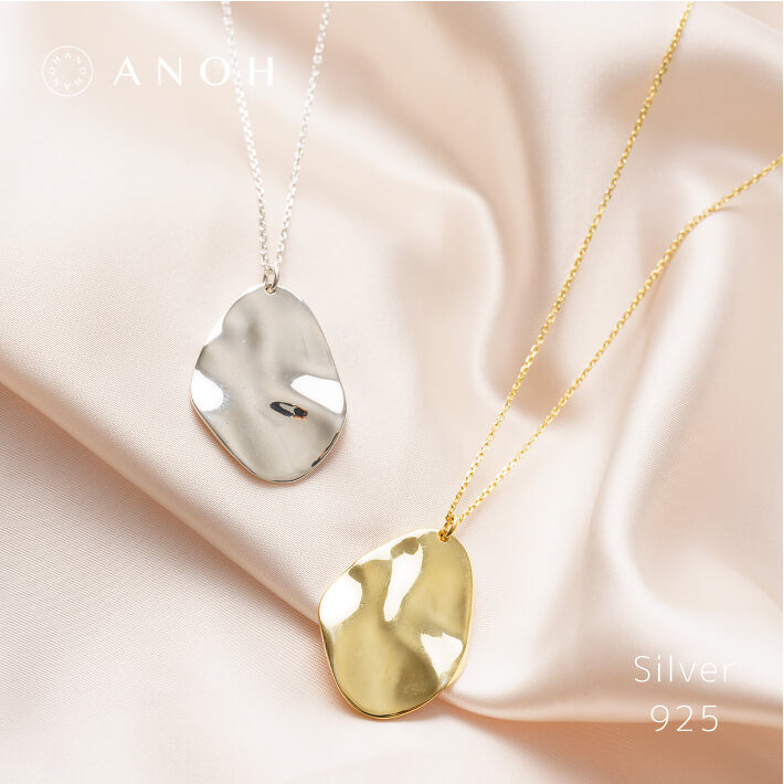 楽天市場】ロングネックレス【Silver925】リーフペンダント/レディース