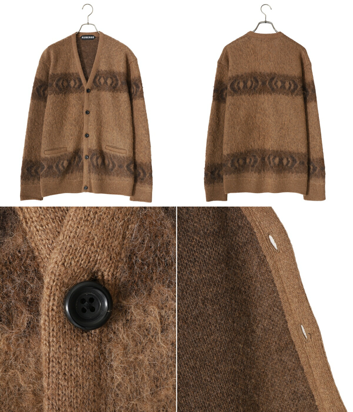 新品タグ付き オーベルジュ BASQUIAT バスキア カーディガン 40