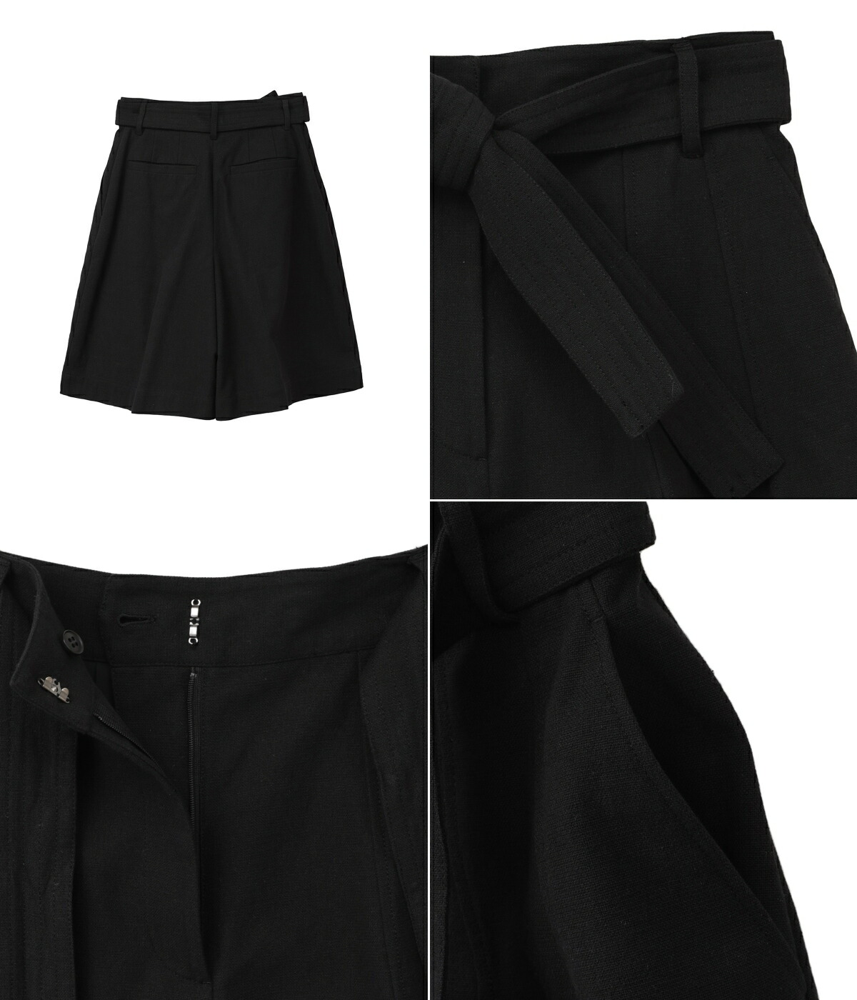 楽天市場】[送料無料]CLANE : [レディース]STITCH BELT HALF PANTS