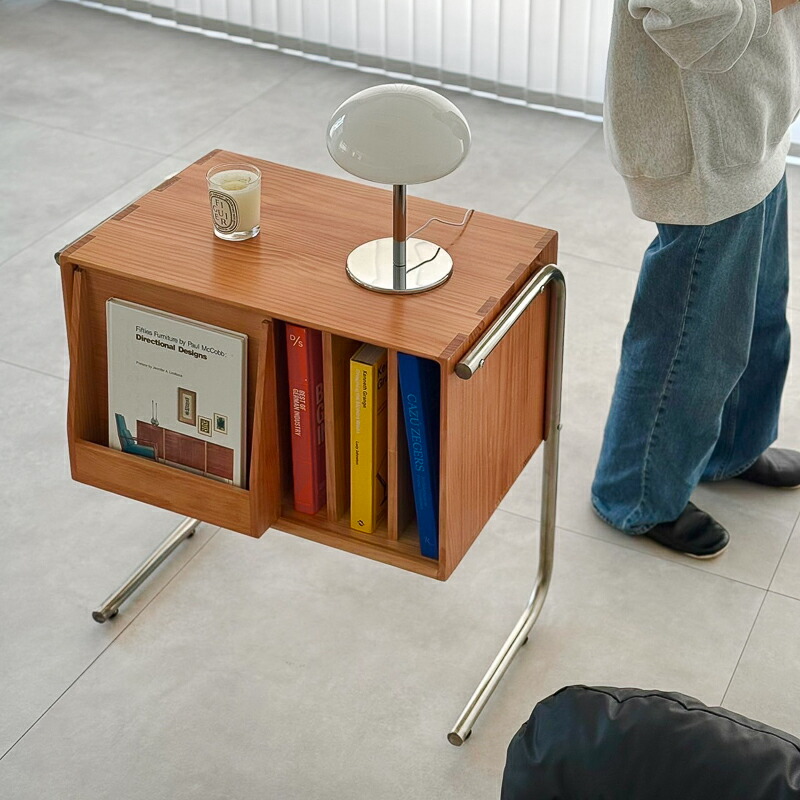 木製引き出し付き ステンレス製 ラック【ART OF BLACK】