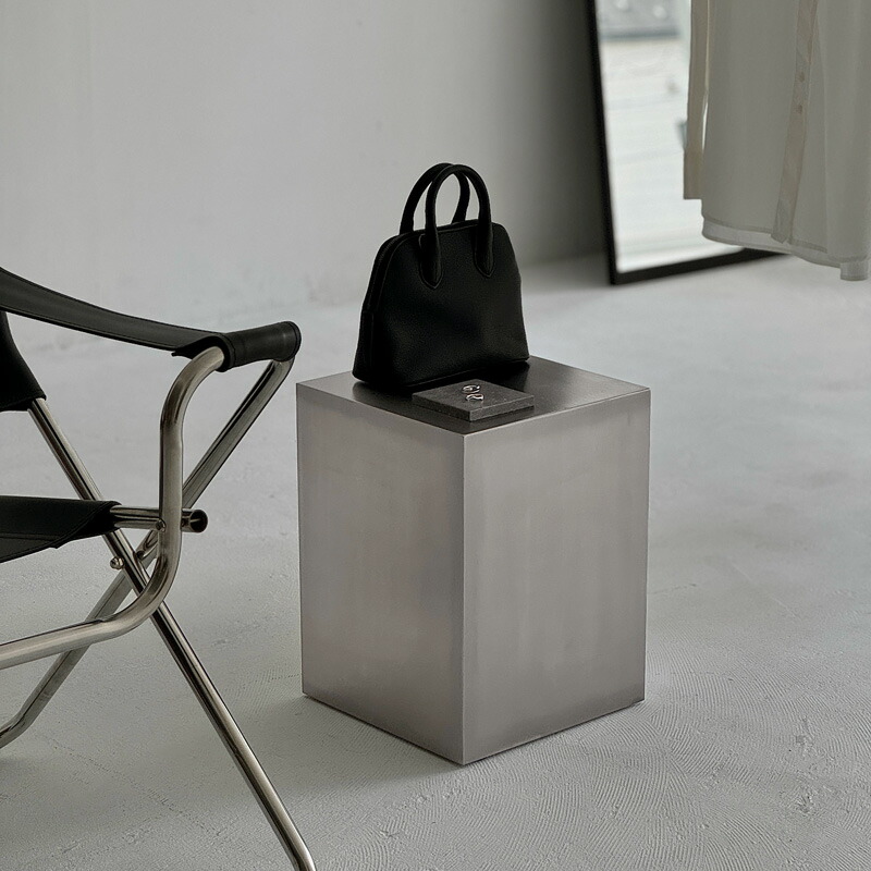 楽天市場】ステンレス スクエア サイドテーブル スツール H40 W30【ART