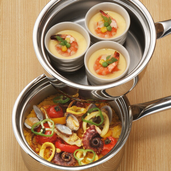 楽天市場】鍋セット プリンセスなべセット 2段調理 IH ガス火 対応 深