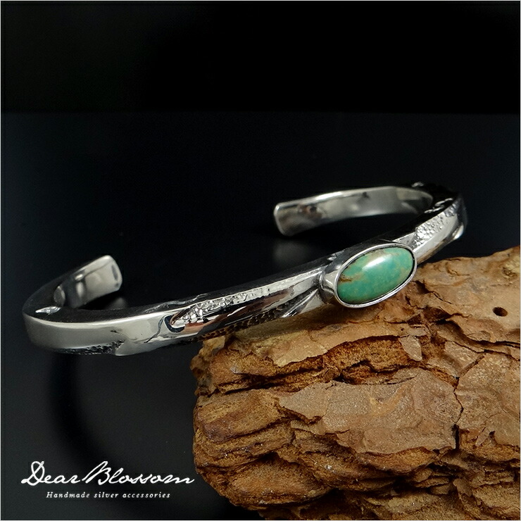 Dear Blossom ディアブロッサム　バングル　ターコイズ 楽天市場】Dear Blossom（ディアブロッサム）「平打ち ターコイズ+サン