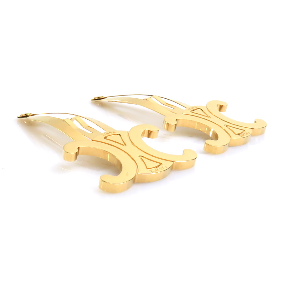 楽天市場】セリーヌ CELINE ヘアピン ヘアクリップ トリオンフ メタル