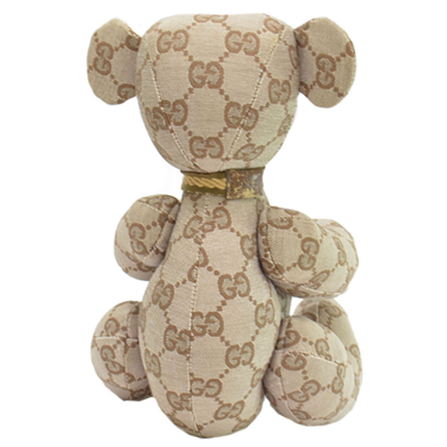 楽天市場】グッチ GUCCI ぬいぐるみ くま テディベア ブラウン系 GG