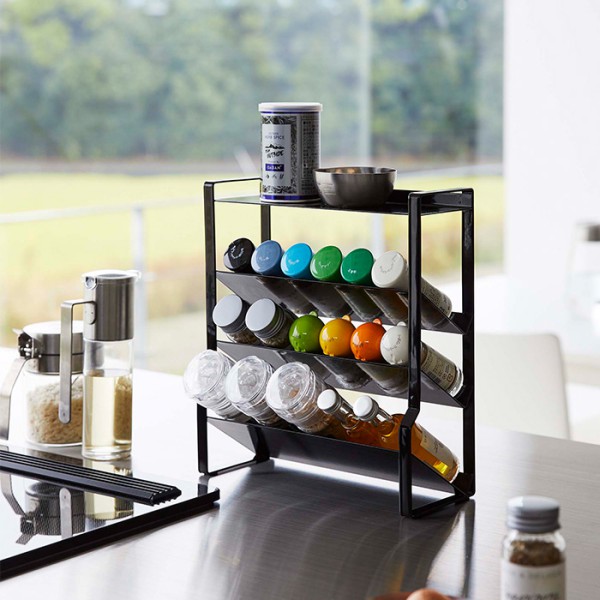 楽天市場】tower《 スリムスパイスラック タワー 4段 》スパイスラック