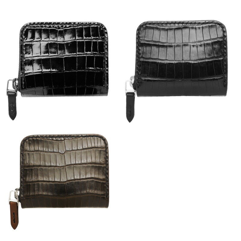 楽天市場】ラウンドジップウォレットミニ クロコダイルラウンド