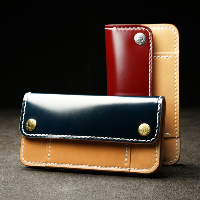 楽天市場】コードバン トラッカーズウォレット バイカラー【長財布