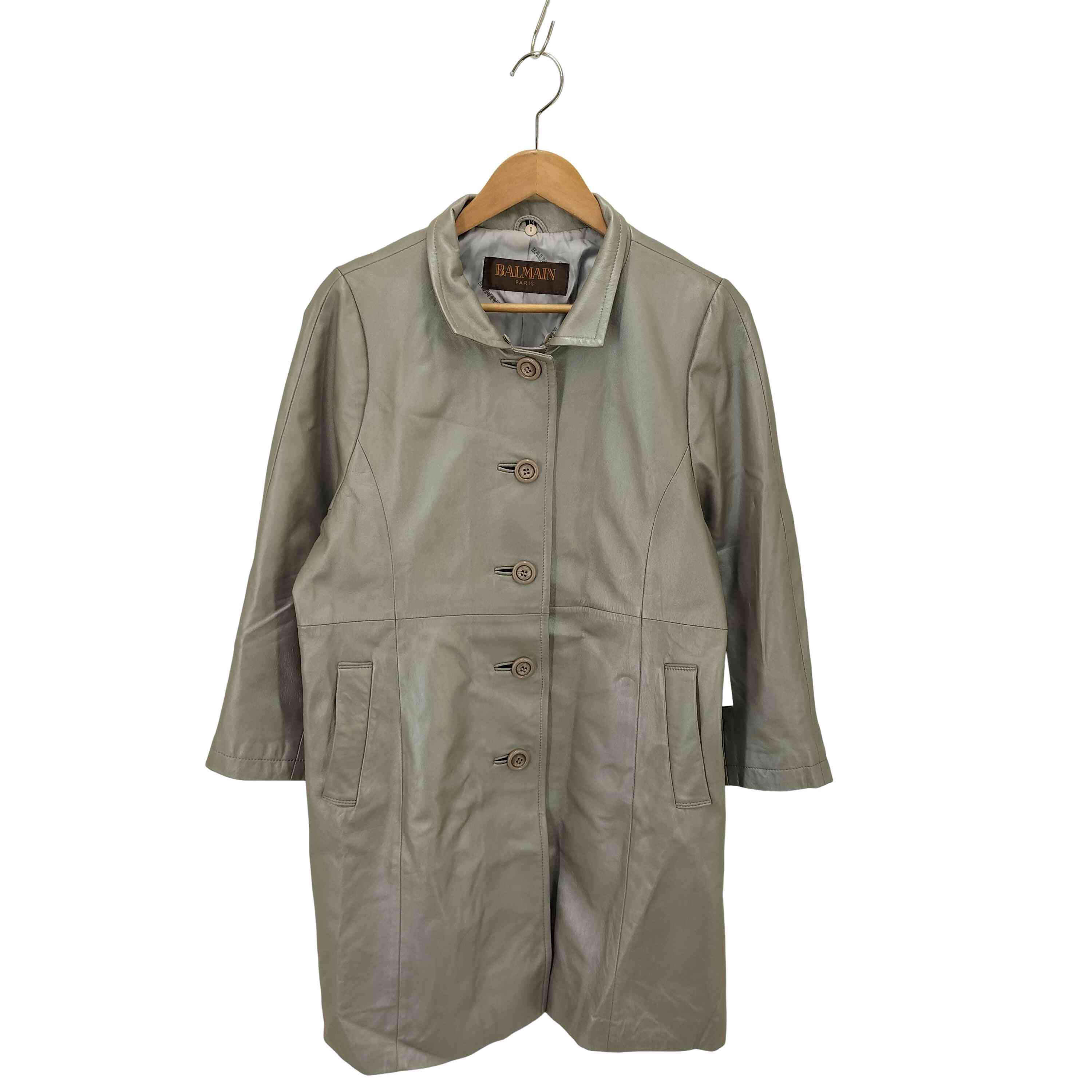 BALMAIN バルマン アンゴラ コート 9号 ベージュ レディース 未使用