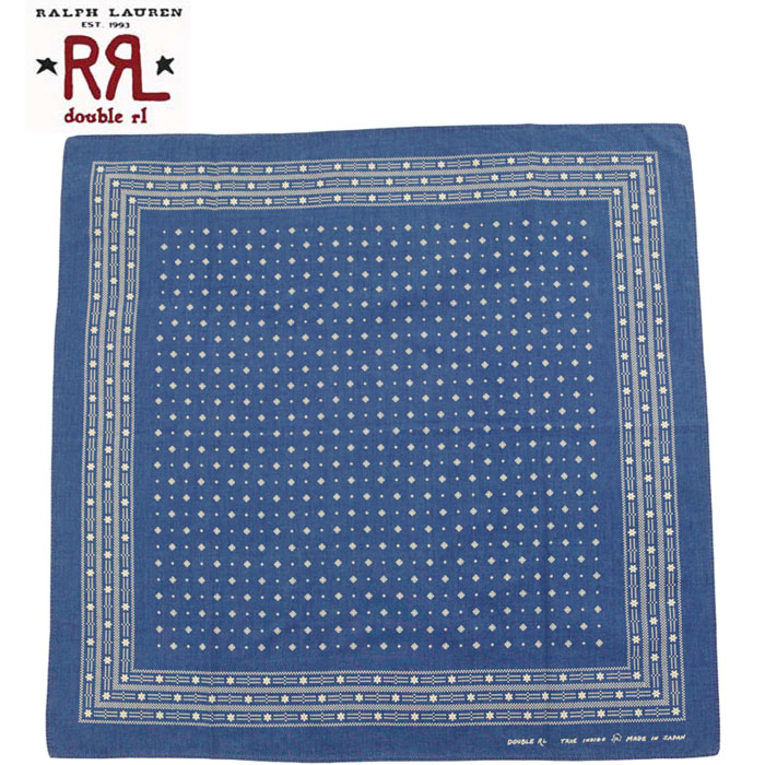 楽天市場】RRL ラルフローレン ダブルアールエル インディゴ バンダナ