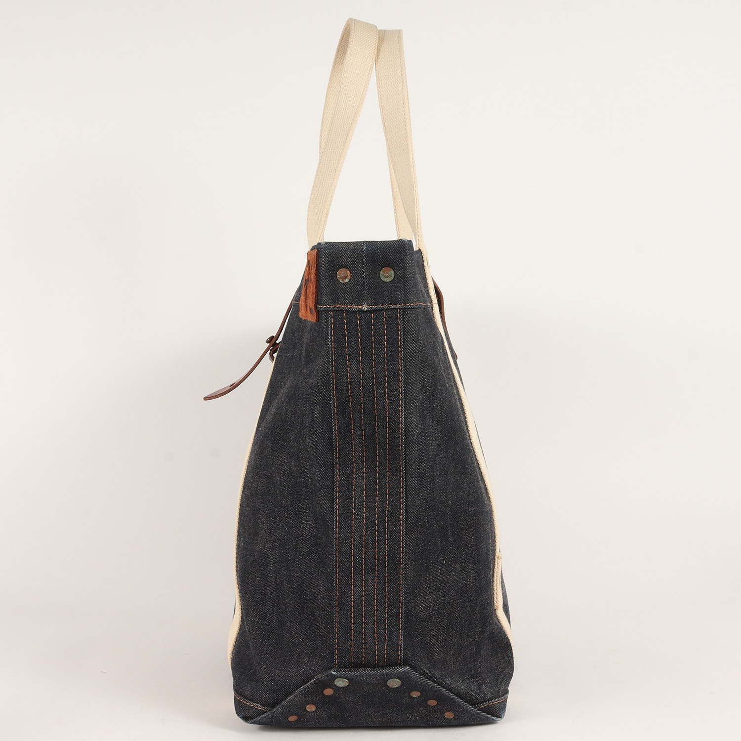 楽天市場】RRL ダブルアールエル 革パッチ付き デニム トートバッグ