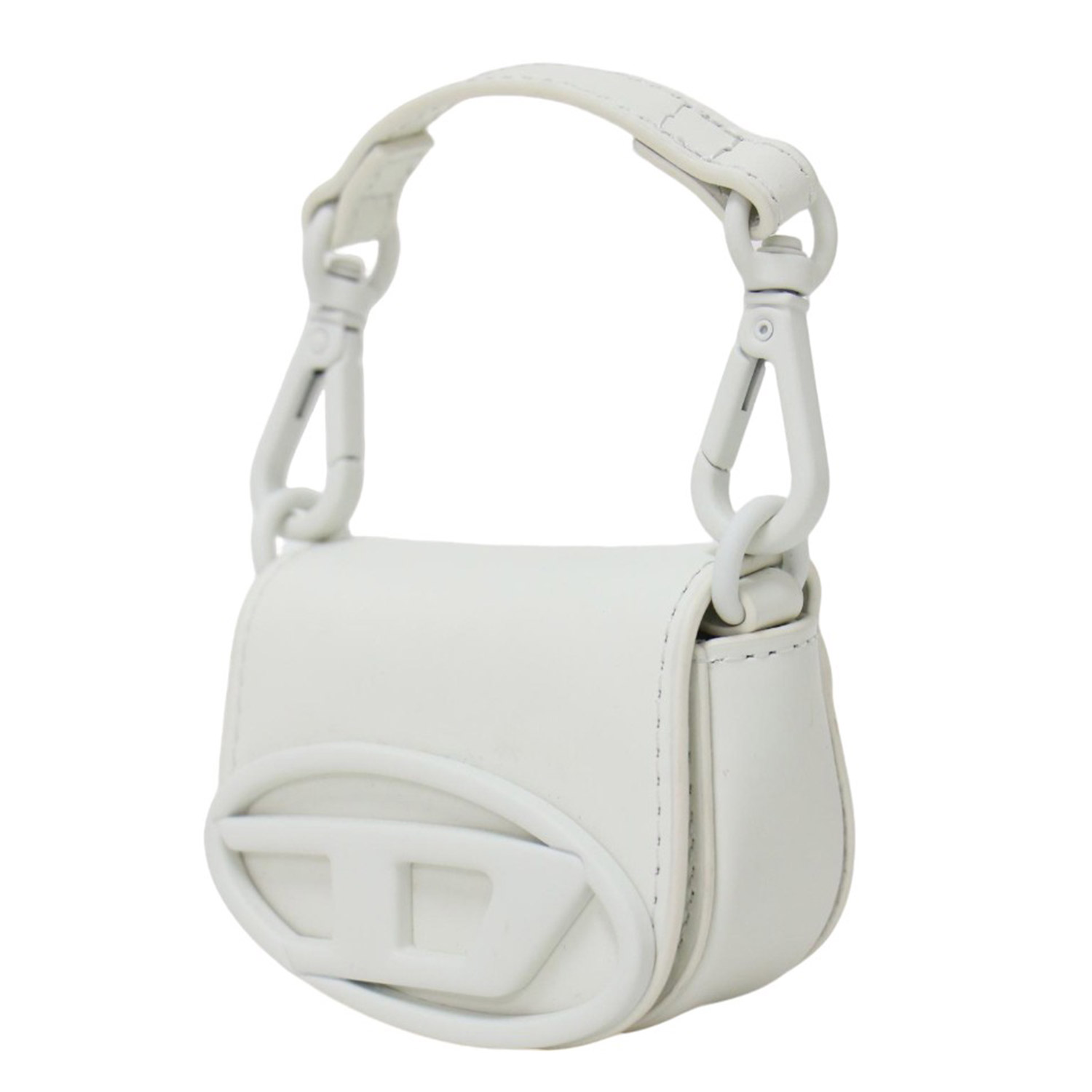 Mel caribe was様 ディアスキンバッグ 白 ミドルサイズ／合皮