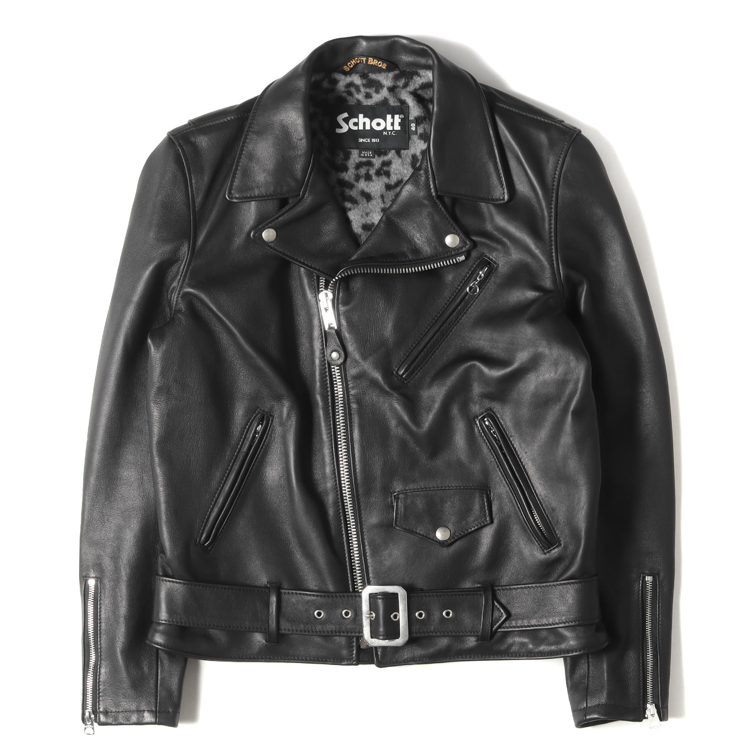 楽天市場】Schott ショット ジャケット サイズ:40 22AW 裏地レオパード