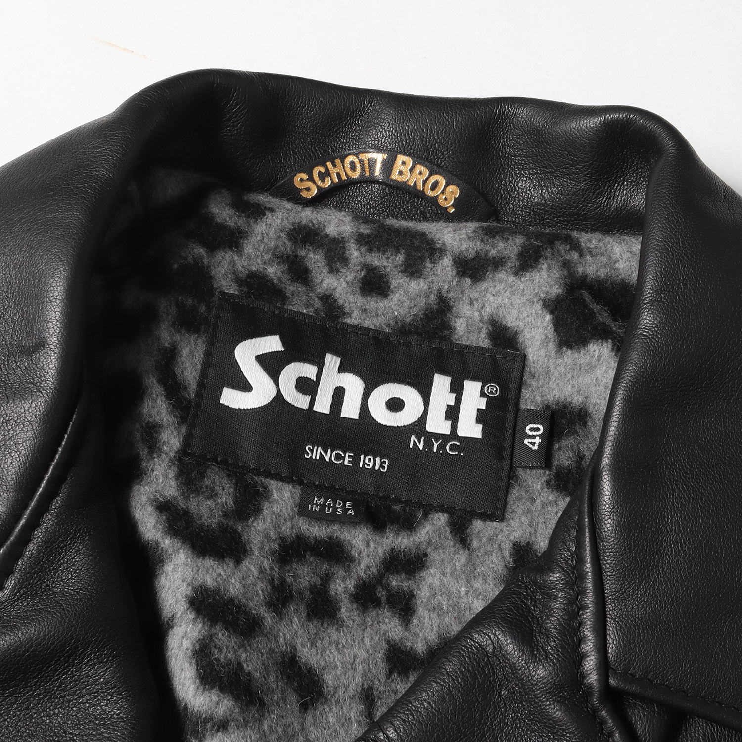 楽天市場】Schott ショット ジャケット サイズ:40 22AW 裏地レオパード