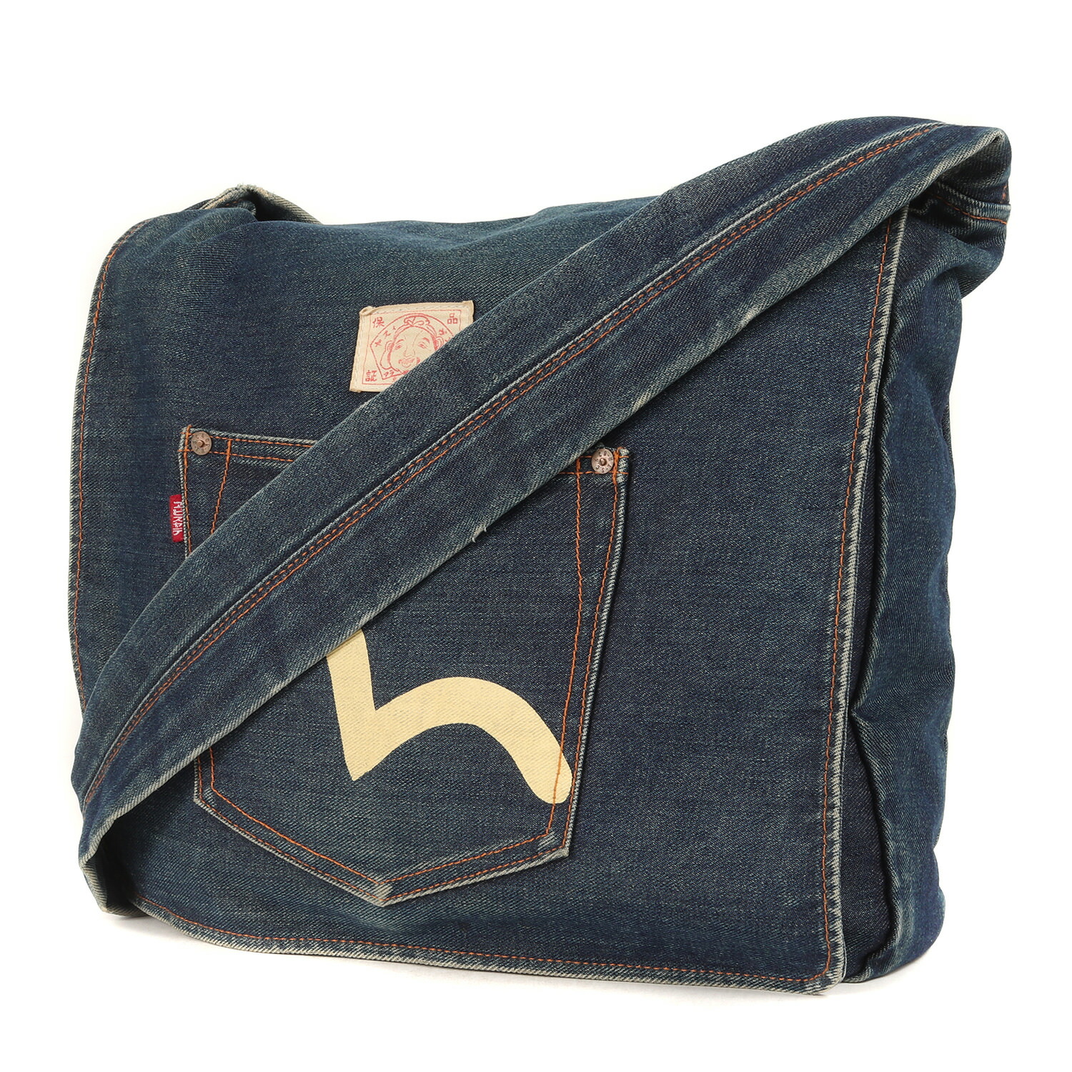 楽天市場】EVISU エヴィス バッグ カモメ ポケット デニム ショルダー