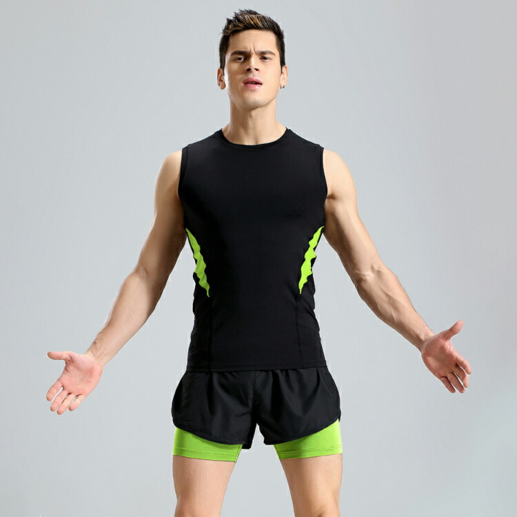 楽天市場】運動 セットアップ タンクトップ パンツ 吸汗速乾 メンズ