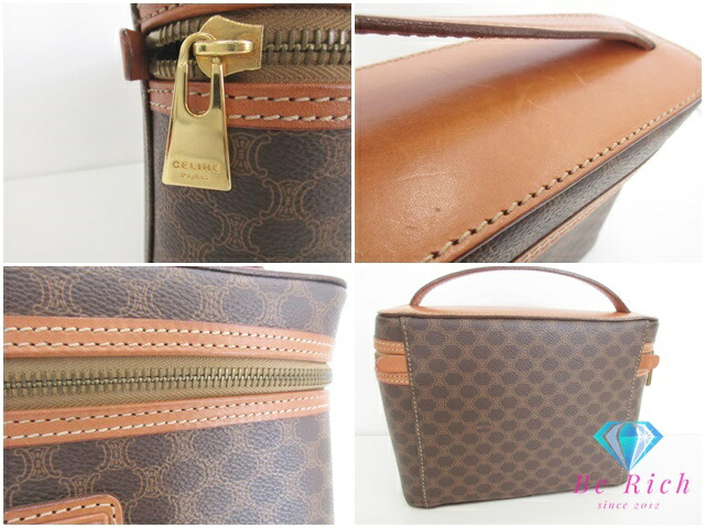 楽天市場】セリーヌ CELINE バニティ バッグ ポーチ マカダム ブラウン