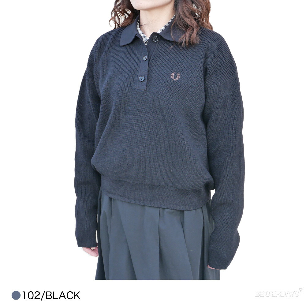 楽天市場】ニットポロ フレッドペリー レディース トップス ポロシャツ