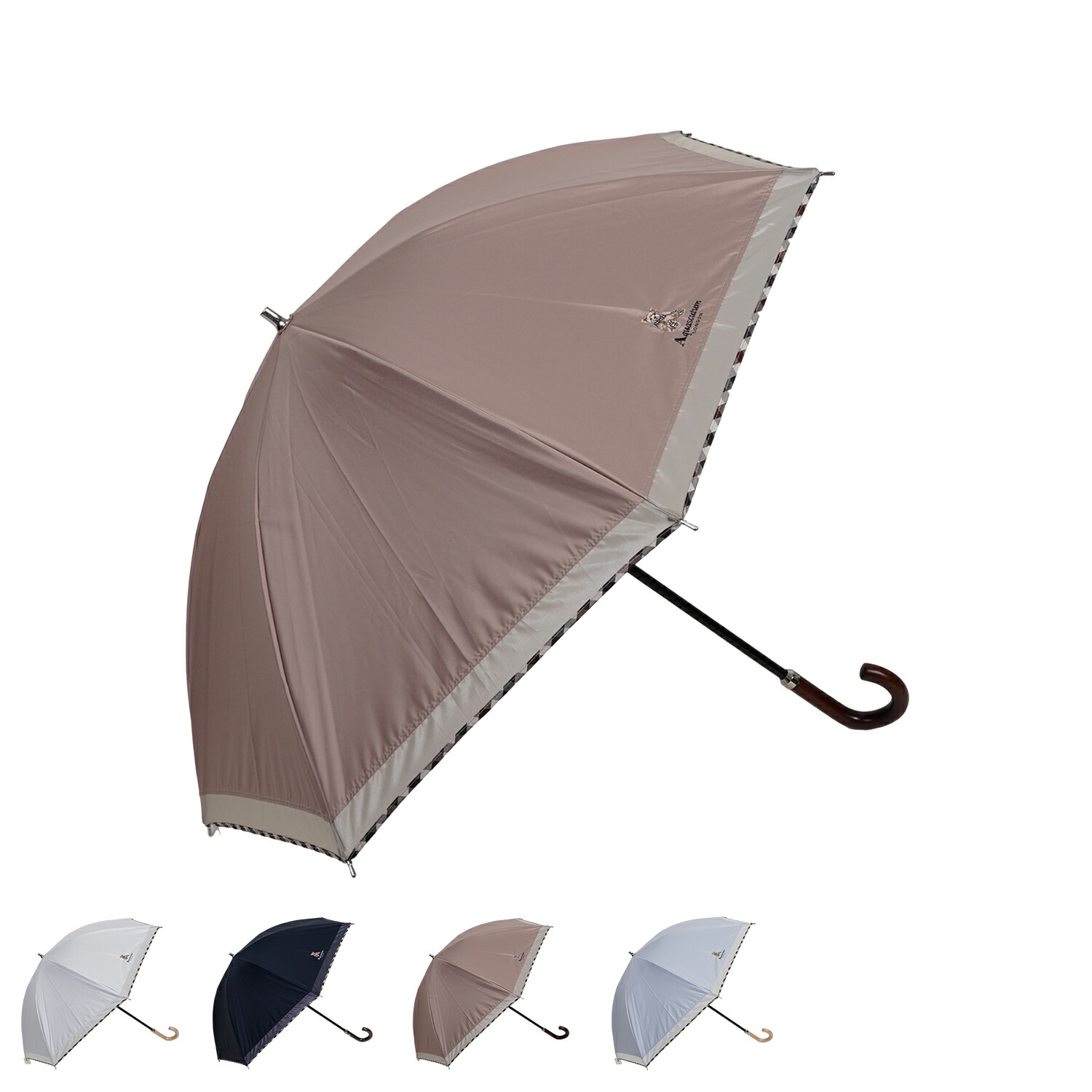 楽天市場】AQUASCUTUM LONG UMBRELLA アクアスキュータム 日傘 長傘