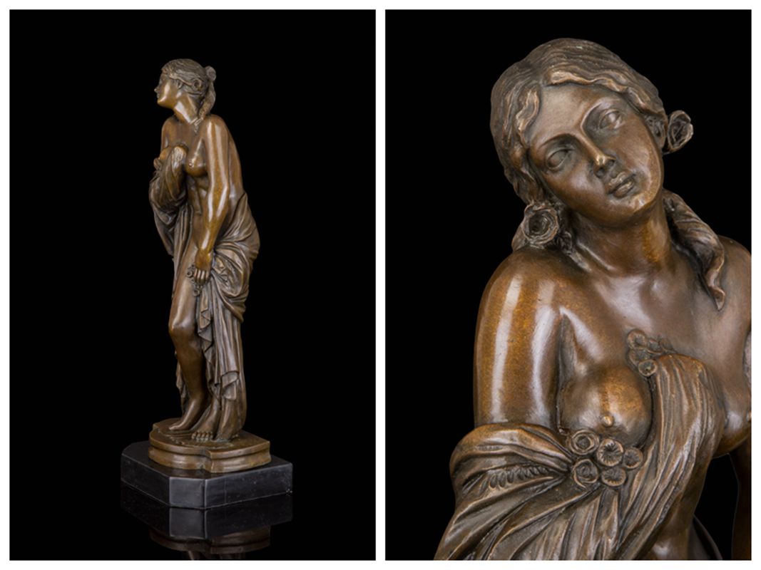 楽天市場】ブロンズ像 セクシーな女神名品 インテリア家具 置物 彫刻