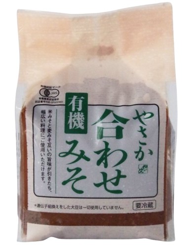 楽天市場】やさか共同農場 有機やさか合わせ味噌 750g x2個セット