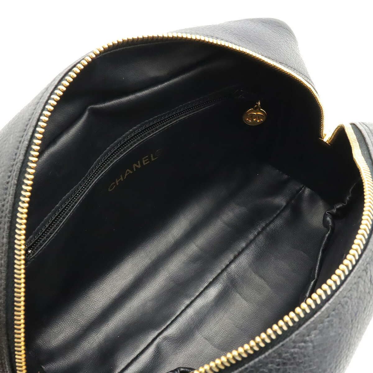 楽天市場】CHANEL シャネル ココマーク キャビアスキン メイクポーチ