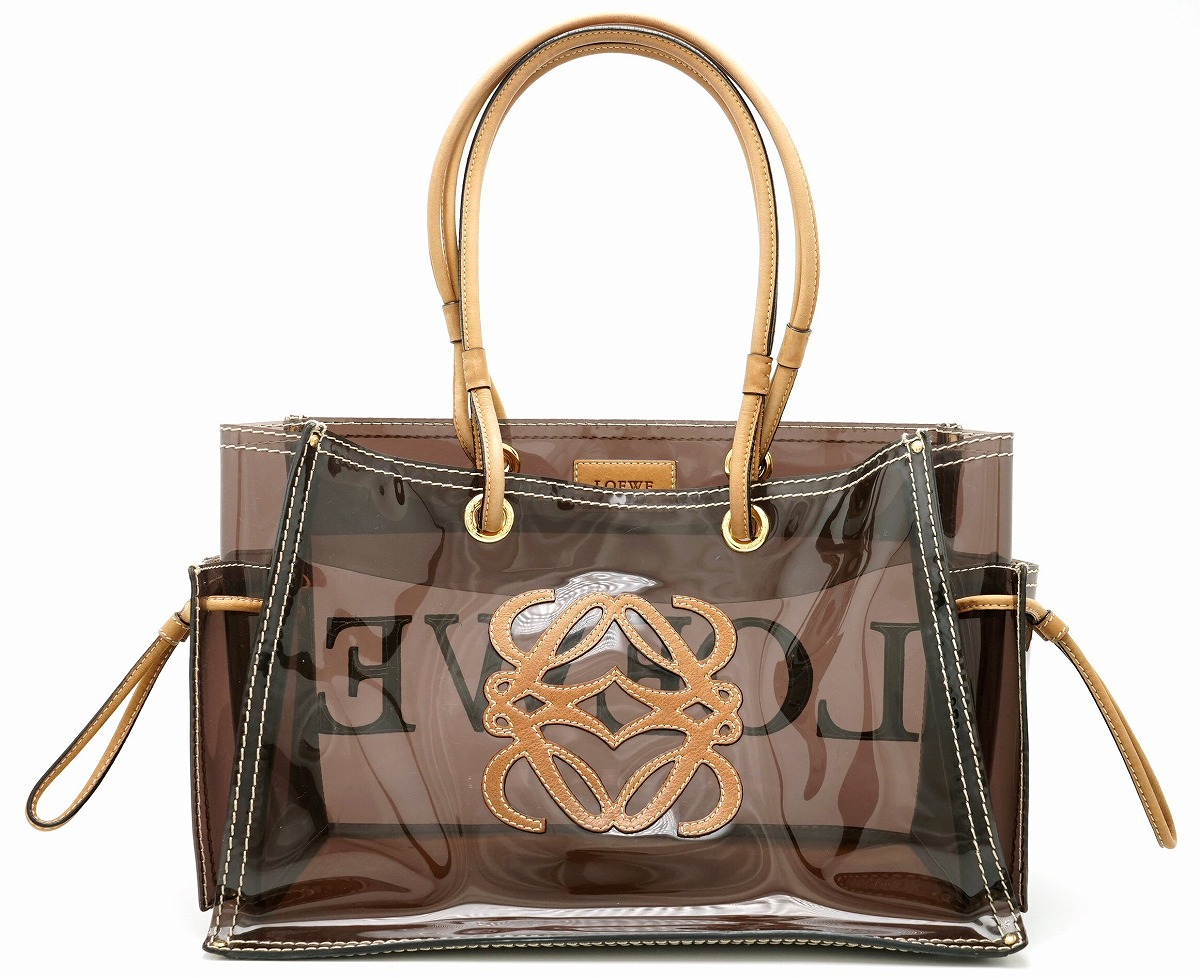 楽天市場】【バッグ】LOEWE ロエベ アナグラム ビニール トートバッグ