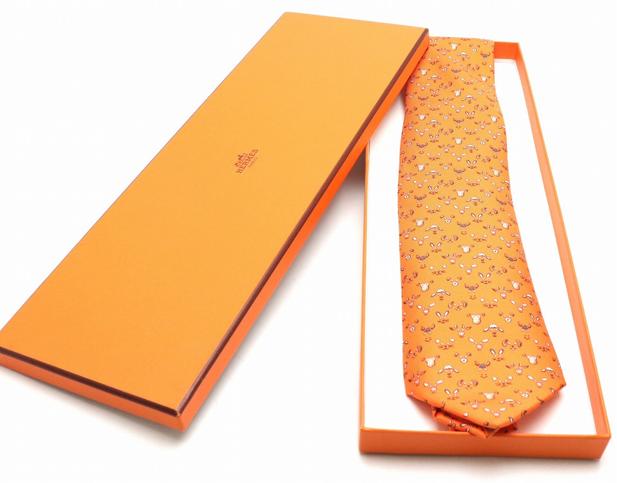 楽天市場】【アパレル】HERMES エルメス ネクタイ アニマル 動物