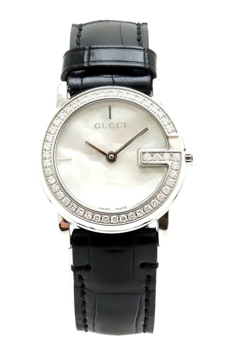 楽天市場】【ウォッチ】GUCCI グッチ Gモチーフ ダイヤベゼル ホワイト