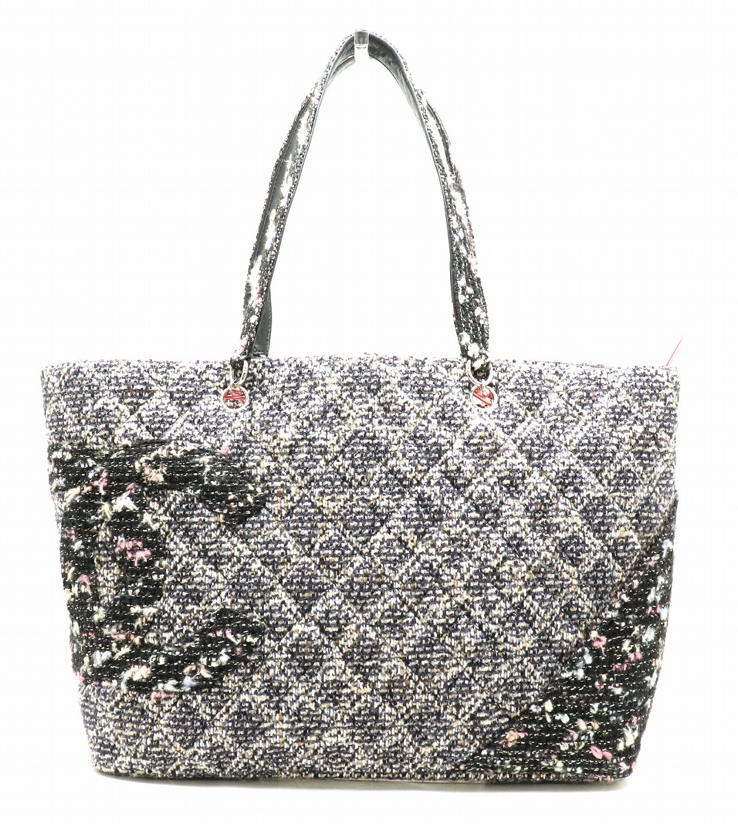 楽天市場】【バッグ】CHANEL シャネル カンボンライン ツイード ラージ